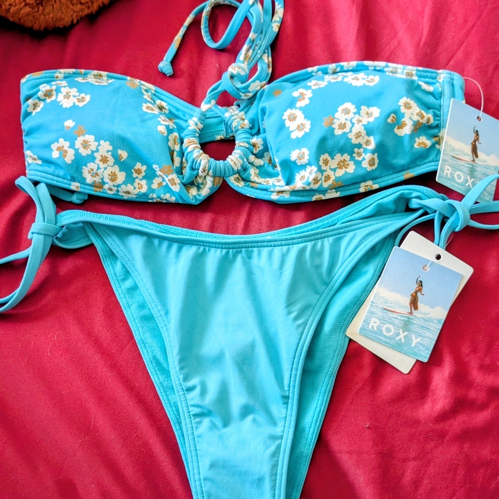Roxy Blue Floral Bikini